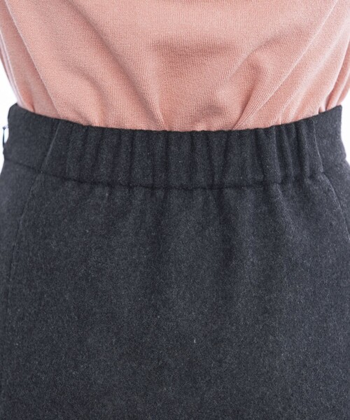 Tiaclasse（ティアクラッセ）の「ウール調フレアスカート（スカート・レディース・パープル/ベージュ/チャコールグレー・L/S/M）」の15枚目の写真