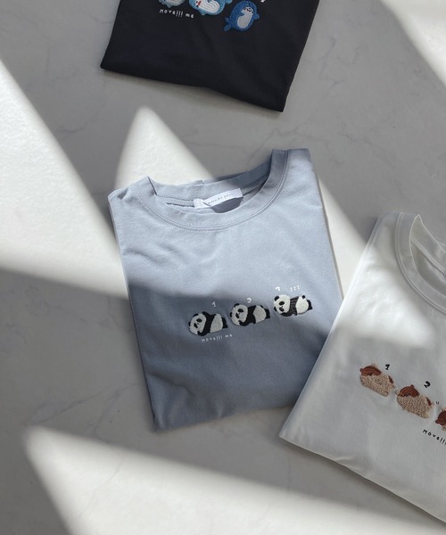 AS KNOW AS plus(アズノゥアズプラス)の「☆3匹ぽこアニマルロンT(Tシャツ/カットソー・レディース・ブルー系/ホワイト系/ブラック系/グリーン系/ブルー系2/ベージュ系2/ブラック系2/ホワイト系2/ベージュ系3/ブラック系3/ホワイト系3/アイボリー系3/ホワイト系4/ベージュ系4/アイボリー系4/ブラック系4/ホワイト系5/グリーン系5/ベージュ系5/ブラック系5/グリーン系6/ブラック系6/ブルー系6/ホワイト系6・FREE)」の22枚目の写真