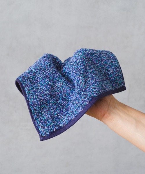 BIRTHDAY BAR（バースデイバー）の「MELANGE タオルハンカチ（ハンカチ/ハンドタオル・レディース・ブルー/グリーン/グレー/オレンジ・フリー）」の3枚目の写真