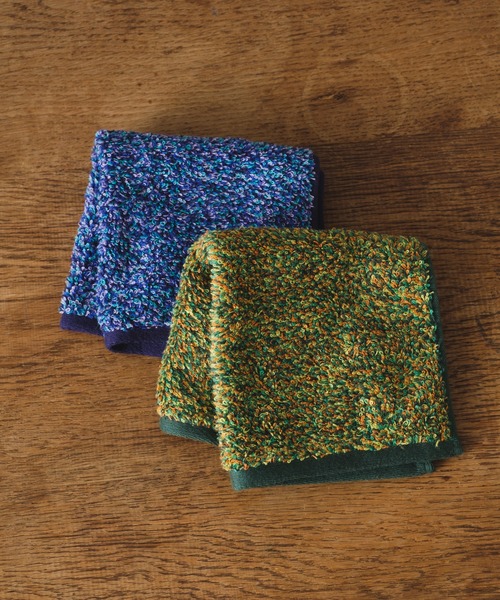 BIRTHDAY BAR（バースデイバー）の「MELANGE タオルハンカチ（ハンカチ/ハンドタオル・レディース・ブルー/グリーン/グレー/オレンジ・フリー）」の5枚目の写真