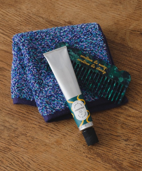 BIRTHDAY BAR（バースデイバー）の「MELANGE タオルハンカチ（ハンカチ/ハンドタオル・レディース・ブルー/グリーン/グレー/オレンジ・フリー）」の6枚目の写真