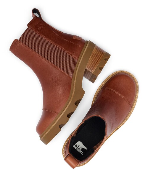 セール】防滑 撥水 SOREL／レディース ジョアンナウ チェルシー ヒール