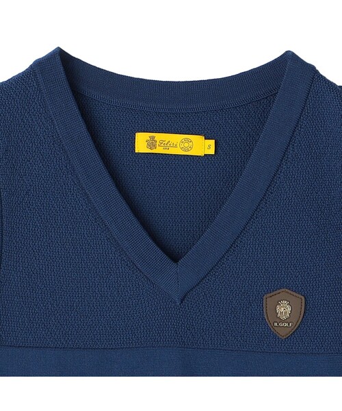 Felisi Golf(フェリージゴルフ)の「レディース|Felisi IL GOLF(フェリージ イル ゴルフ) Vネックニットベスト WS V NECK KNIT VEST(ベスト・レディース・ホワイト/ベージュ/インディゴブルー/ラベンダー・L/M/XS/S)」の16枚目の写真