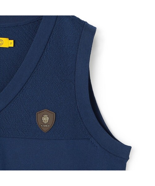 Felisi Golf(フェリージゴルフ)の「レディース|Felisi IL GOLF(フェリージ イル ゴルフ) Vネックニットベスト WS V NECK KNIT VEST(ベスト・レディース・ホワイト/ベージュ/インディゴブルー/ラベンダー・L/M/XS/S)」の18枚目の写真
