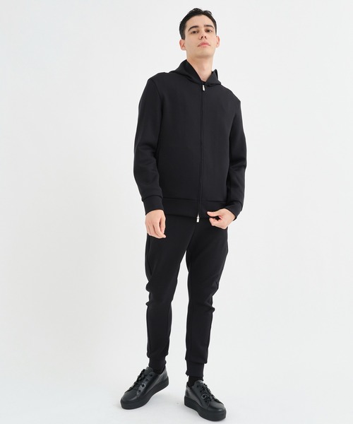ATTACHMENT（アタッチメント）の「【ATTACHMENT / アタッチメント】STRETCH SMOOTH ZIP JOGGER TROUSERS/ストレッチスムースジップジョガートラウザーズ（その他パンツ・メンズ・ブラック/ダークグレー・2/1/3）」の3枚目の写真