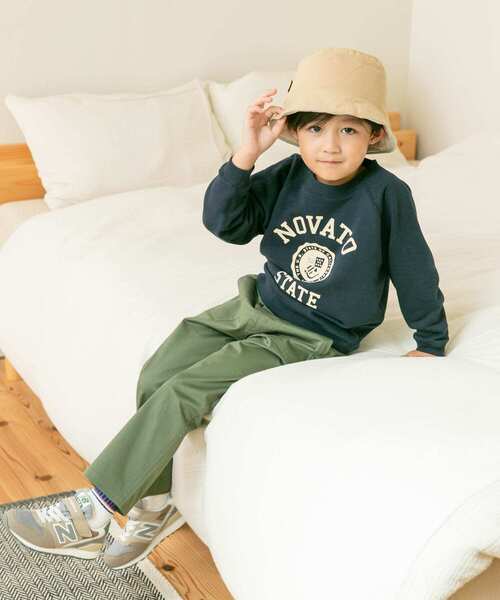 URBAN RESEARCH DOORS(アーバンリサーチドアーズ)の「『親子リンク』フロッキープリントスウェット(KIDS)(スウェット・キッズ・グレー系その他/ネイビー/ホワイト系その他・135/105/120)」の1枚目の写真