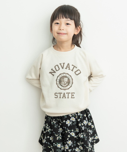URBAN RESEARCH DOORS(アーバンリサーチドアーズ)の「『親子リンク』フロッキープリントスウェット(KIDS)(スウェット・キッズ・グレー系その他/ネイビー/ホワイト系その他・135/105/120)」の4枚目の写真