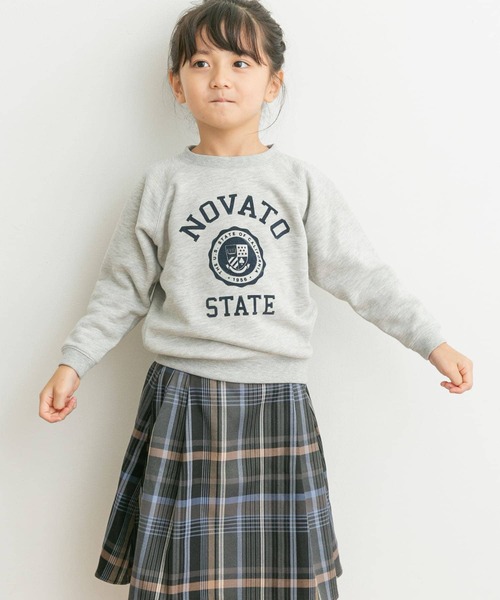 URBAN RESEARCH DOORS(アーバンリサーチドアーズ)の「『親子リンク』フロッキープリントスウェット(KIDS)(スウェット・キッズ・グレー系その他/ネイビー/ホワイト系その他・135/105/120)」の9枚目の写真