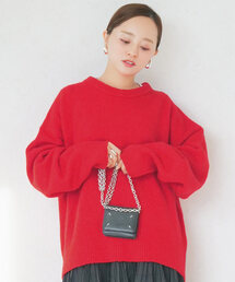 [ 田中亜希子さんコラボ ]フラッフィーニットトップス
