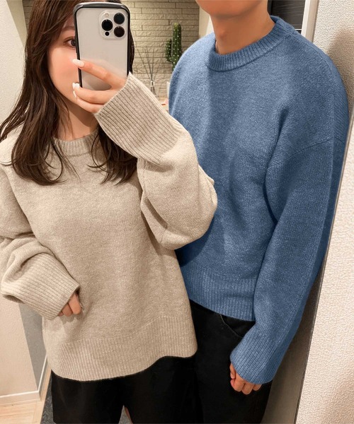 田中亜希子さんコラボ ]フラッフィーニットトップス（ニット/セーター