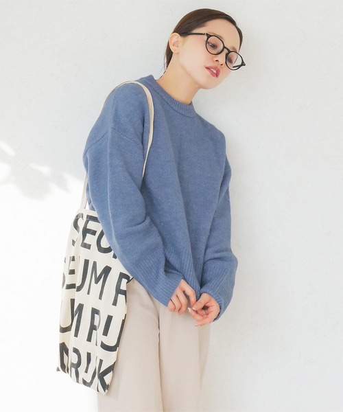 田中亜希子さんコラボ ]フラッフィーニットトップス（ニット/セーター