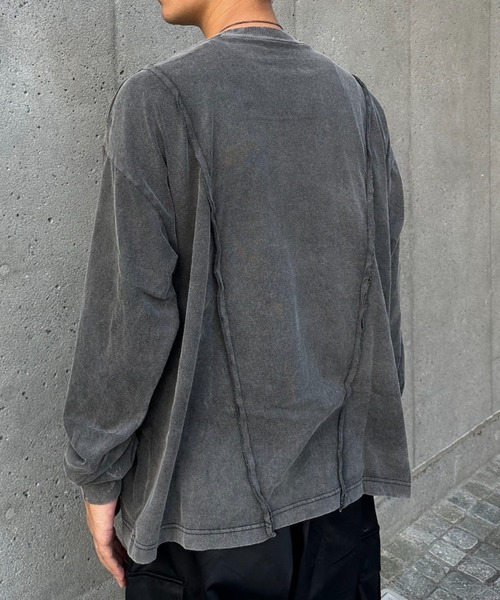 CIAOPANIC(チャオパニック)の「リメイクバンドロングTシャツ(Tシャツ/カットソー・メンズ・ホワイト/ブラック・FREE)」の15枚目の写真