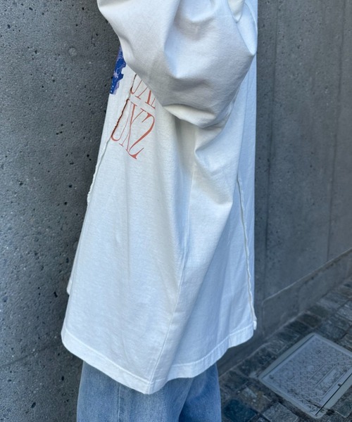 CIAOPANIC(チャオパニック)の「リメイクバンドロングTシャツ(Tシャツ/カットソー・メンズ・ホワイト/ブラック・FREE)」の5枚目の写真