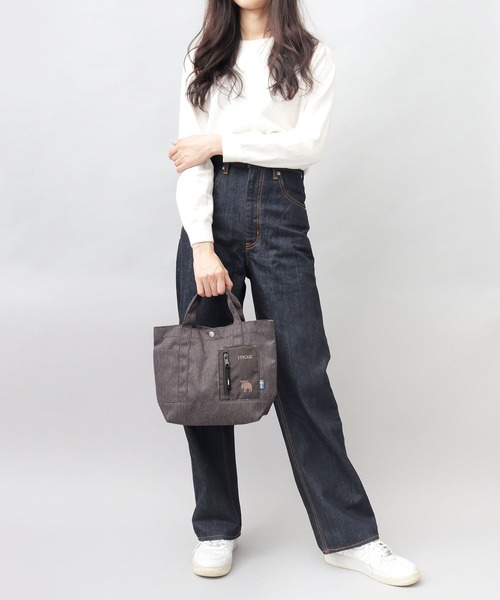 moz(モズ)の「メランジランチトート(トートバッグ・レディース・ホワイト/ブラック/ネイビー/グリーン/グレー・FREE)」の22枚目の写真