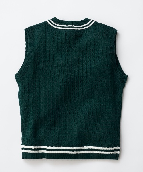 LOVETOXIC（ラブトキシック）の「【LOVETOXIC/ラブトキシック】ガールズニットベスト スクール（ベスト・キッズ・グレー/ネイビー/グリーン・LARGE/MEDIUM/SMALL/X-LARGE）」の8枚目の写真