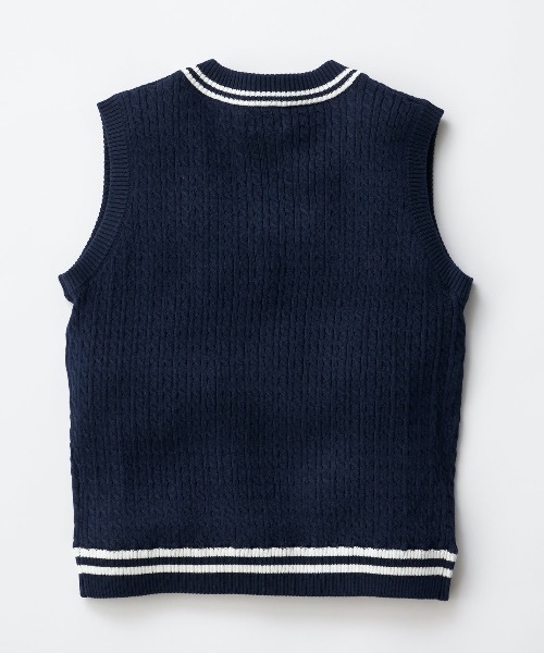 LOVETOXIC（ラブトキシック）の「【LOVETOXIC/ラブトキシック】ガールズニットベスト スクール（ベスト・キッズ・グレー/ネイビー/グリーン・LARGE/MEDIUM/SMALL/X-LARGE）」の11枚目の写真