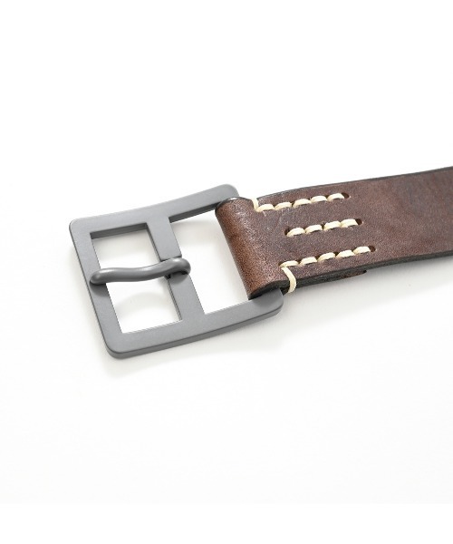 45R（フォーティファイブアール）の「ヴィンテージレザーの45星ベルト（ベルト・レディース・ブラック・SMALL）」の4枚目の写真