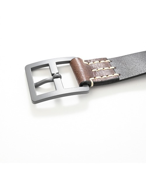 45R（フォーティファイブアール）の「ヴィンテージレザーの45星ベルト（ベルト・レディース・ブラック・SMALL）」の3枚目の写真