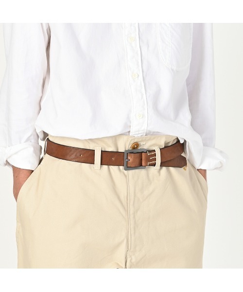 45R（フォーティファイブアール）の「ヴィンテージレザーの45星ベルト（ベルト・レディース・ブラック・SMALL）」の7枚目の写真