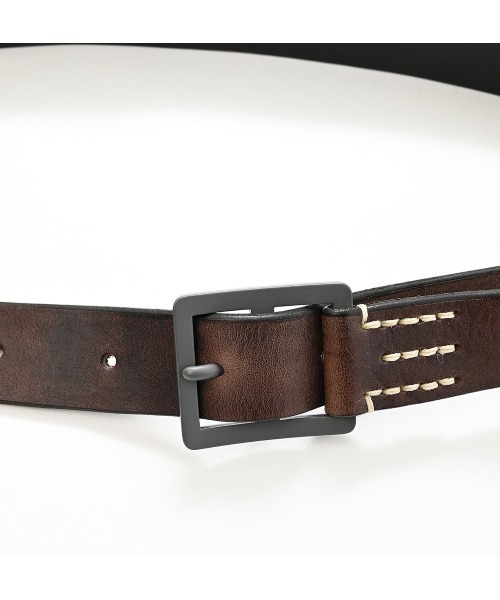 45R（フォーティファイブアール）の「ヴィンテージレザーの45星ベルト（ベルト・レディース・ブラック・SMALL）」の2枚目の写真