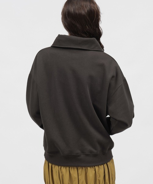 LAKOLE（ラコレ）の「ハーフジップスウェットプルオーバー / 985813（スウェット・レディース・グレー/アイボリー/チャコールグレー・SMALL/MEDIUM）」の13枚目の写真