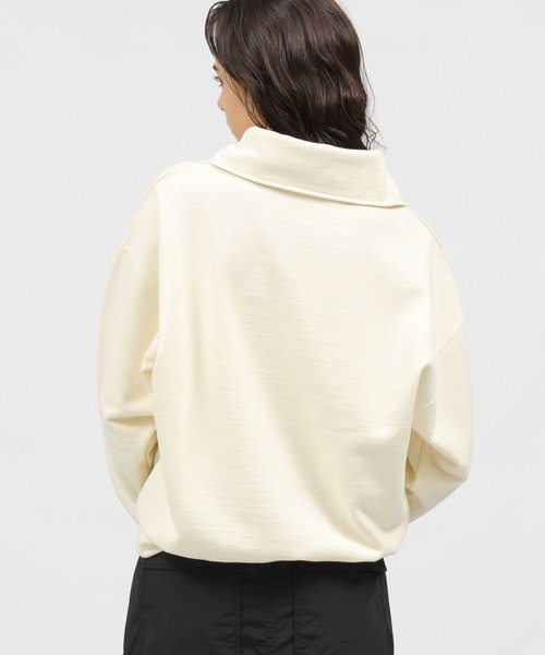 LAKOLE（ラコレ）の「ハーフジップスウェットプルオーバー / 985813（スウェット・レディース・グレー/アイボリー/チャコールグレー・SMALL/MEDIUM）」の8枚目の写真