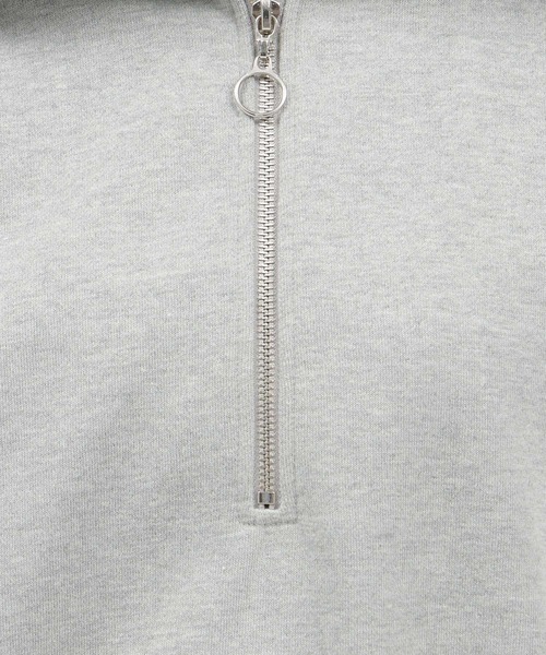 LAKOLE（ラコレ）の「ハーフジップスウェットプルオーバー / 985813（スウェット・レディース・グレー/アイボリー/チャコールグレー・SMALL/MEDIUM）」の12枚目の写真