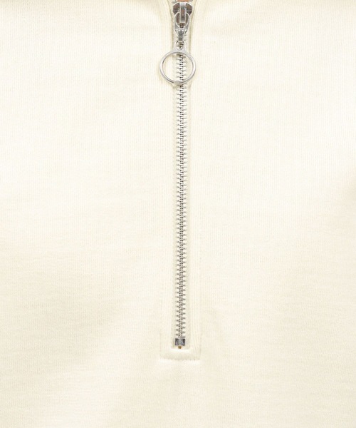 LAKOLE（ラコレ）の「ハーフジップスウェットプルオーバー / 985813（スウェット・レディース・グレー/アイボリー/チャコールグレー・SMALL/MEDIUM）」の15枚目の写真