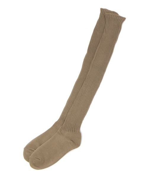 repipi armario(レピピ アルマリオ)の「ローゲージリブニーハイ(ソックス/靴下・キッズ・ホワイト/ブラック/グレー/ベージュ・FREE)」の1枚目の写真