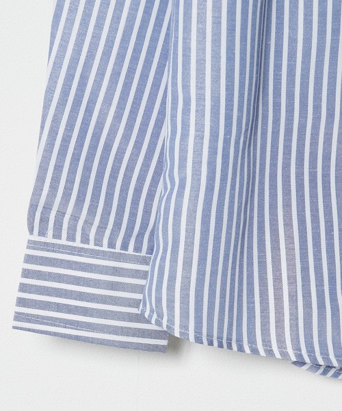 ROOPTOKYO（ループトウキョウ）の「▲basic stripe shirt/ベーシック ストライプ シャツ（シャツ/ブラウス・メンズ・ブルー・2/3）」の5枚目の写真