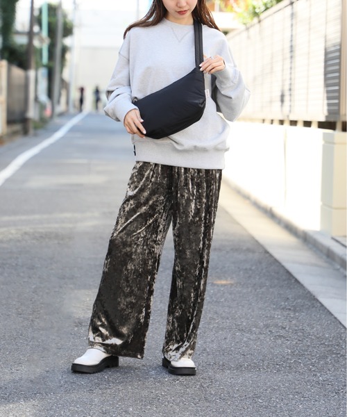 Legato Largo（レガートラルゴ）の「【Legato Largo】LG-F3161 パデットナイロンハンモックワンショルダー ※（ショルダーバッグ・レディース・ベージュ/グリーン/ブラック/ブラウン・FREE）」の22枚目の写真