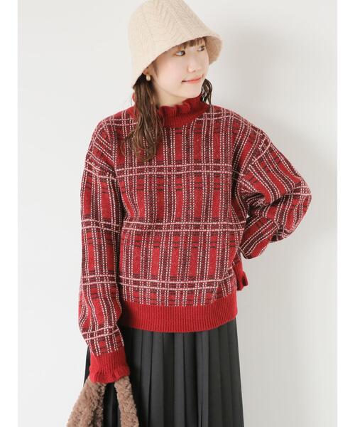 ehka sopo（エヘカソポ）の「ケーブルニットサーモハット（ハット・レディース・チャコールグレー/モカ/キナリ・F）」の9枚目の写真