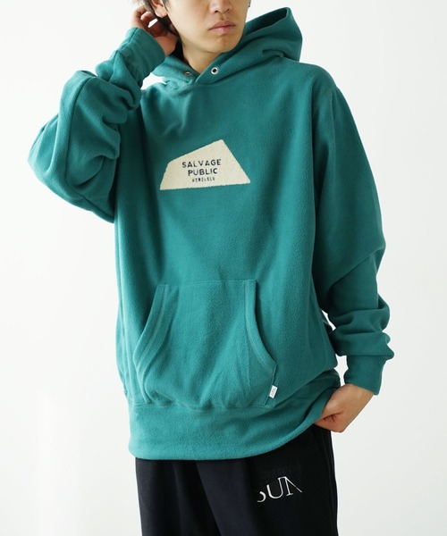 SALVAGE PUBLIC Kolepa フード付きパーカー レッド