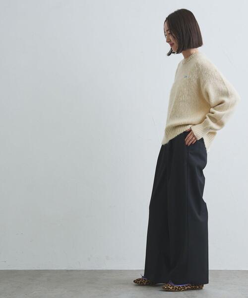 PENNEYS（ぺニーズ）の「PENNEYS（ぺニーズ）別注シャギークルーネックニット（WEB限定カラー）（ニット/セーター・レディース・レッド/オフホワイト/ネイビー/コバルトブルー/ライム/ダークグレー・L/M）」の12枚目の写真