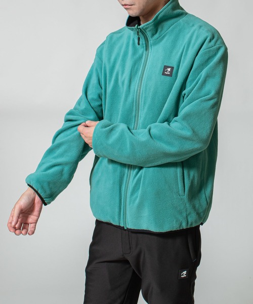 Agsiel(アグシエル)の「【Agsiel】 冬春用2WAYリバーシブルストレッチゴルフジャケット/フリースジャケット(ブルゾン・メンズ・ネイビー系/ブラック×グリーン/グレー系・X-LARGE/LARGE/MEDIUM)」の17枚目の写真