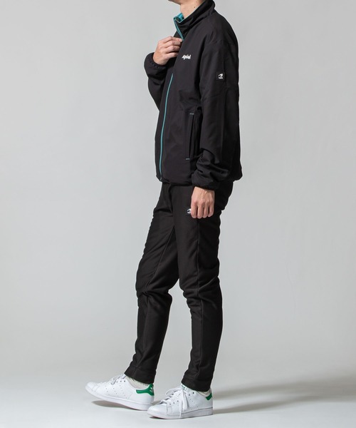 Agsiel(アグシエル)の「【Agsiel】 冬春用2WAYリバーシブルストレッチゴルフジャケット/フリースジャケット(ブルゾン・メンズ・ネイビー系/ブラック×グリーン/グレー系・X-LARGE/LARGE/MEDIUM)」の8枚目の写真