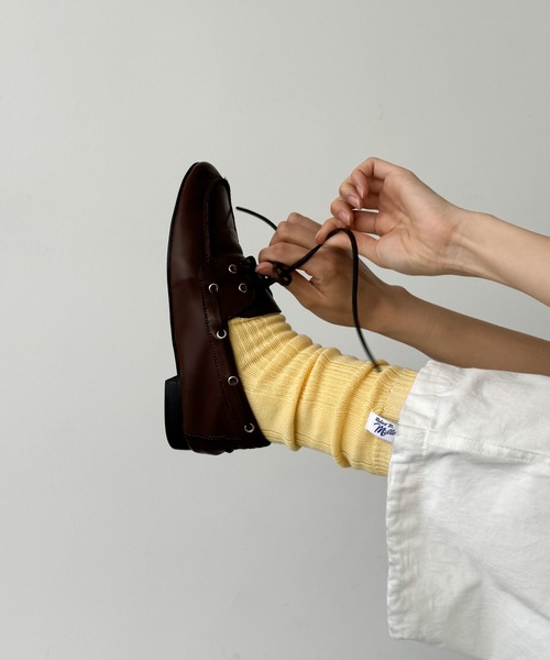 CANAL JEAN（キャナルジーン）の「Miller　クルーソックス（ソックス/靴下・レディース・ホワイト/グリーン/ネイビー/オレンジ/ブルー/パープル/イエロー・ONE SIZE）」の6枚目の写真