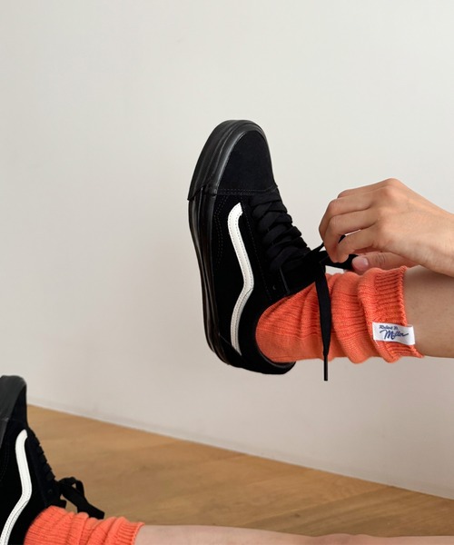 CANAL JEAN（キャナルジーン）の「Miller　クルーソックス（ソックス/靴下・レディース・ホワイト/グリーン/ネイビー/オレンジ/ブルー/パープル/イエロー・ONE SIZE）」の7枚目の写真