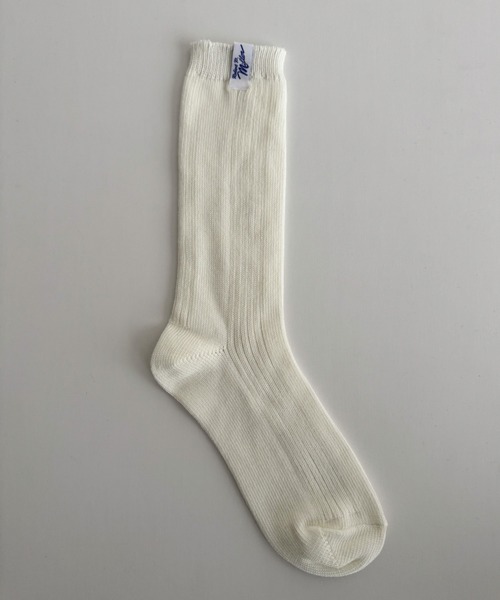 CANAL JEAN（キャナルジーン）の「Miller　クルーソックス（ソックス/靴下・レディース・ホワイト/グリーン/ネイビー/オレンジ/ブルー/パープル/イエロー・ONE SIZE）」の11枚目の写真