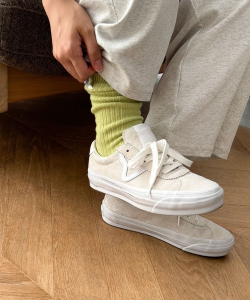 CANAL JEAN（キャナルジーン）の「Miller　クルーソックス（ソックス/靴下・レディース・ホワイト/グリーン/ネイビー/オレンジ/ブルー/パープル/イエロー・ONE SIZE）」の18枚目の写真