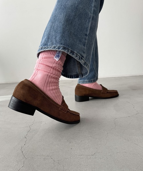 CANAL JEAN（キャナルジーン）の「Miller　クルーソックス（ソックス/靴下・レディース・ホワイト/グリーン/ネイビー/オレンジ/ブルー/パープル/イエロー・ONE SIZE）」の10枚目の写真