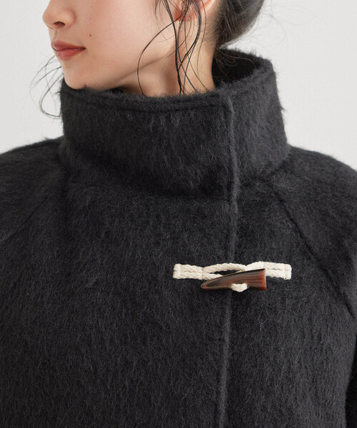 Jayro（ジャイロ）の「スタンドカラーダッフル風コート（ダッフルコート・レディース・チャコールグレー/ダークブラウン/ブラック・M）」の16枚目の写真