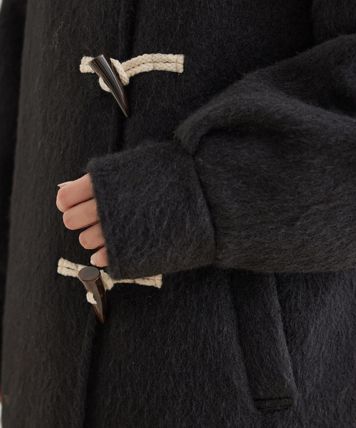 Jayro（ジャイロ）の「スタンドカラーダッフル風コート（ダッフルコート・レディース・チャコールグレー/ダークブラウン/ブラック・M）」の17枚目の写真