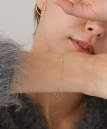 PAS TIERRA パティエラ Briller K10 ダイヤモンドネックレス PAS TIERRA（パティエラ）の「【Briller】K10プリンセスカット