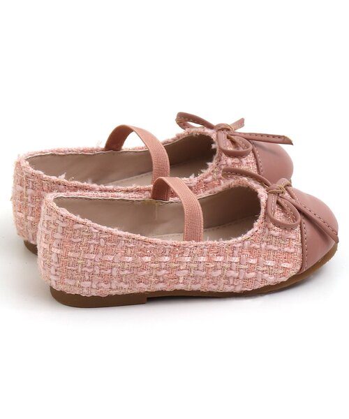 apres les cours(アプレレクール)の「バイカラーリボンパンプス(パンプス・キッズ・アイボリー/ピンク・16/15 /19/17/18/14)」の7枚目の写真