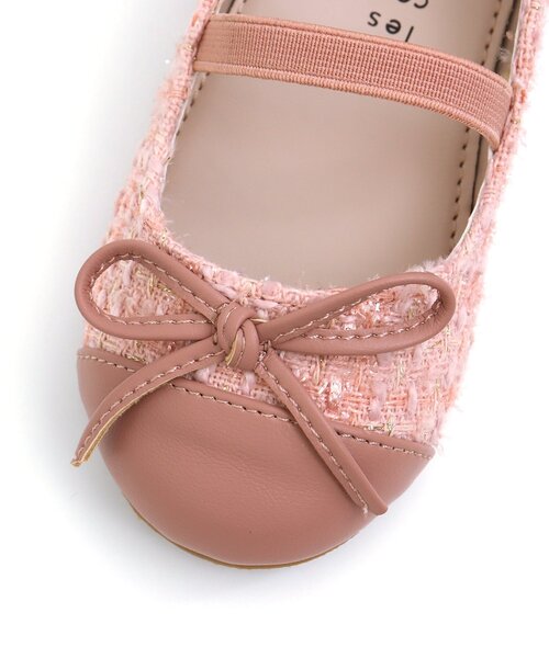 apres les cours(アプレレクール)の「バイカラーリボンパンプス(パンプス・キッズ・アイボリー/ピンク・16/15 /19/17/18/14)」の8枚目の写真