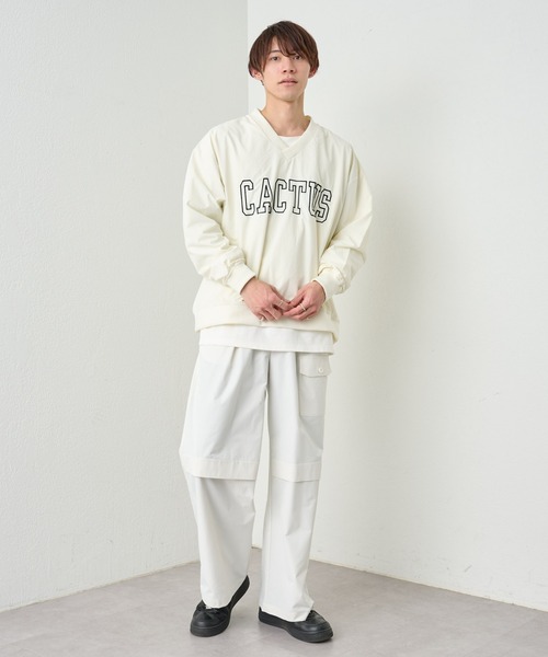 COLONY 2139（コロニートゥーワンスリーナイン）の「ナイロンタスランロゴプルオーバー（Tシャツ/カットソー・メンズ・ホワイト/ブラック・MEDIUM/LARGE）」の12枚目の写真