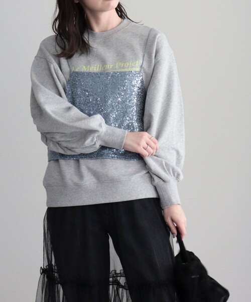 fredy emue（フレディエミュ）の「スパンコールキャミビスチェ（シャツ/ブラウス・レディース・シルバー/ブラック/サックスブルー・38）」の22枚目の写真