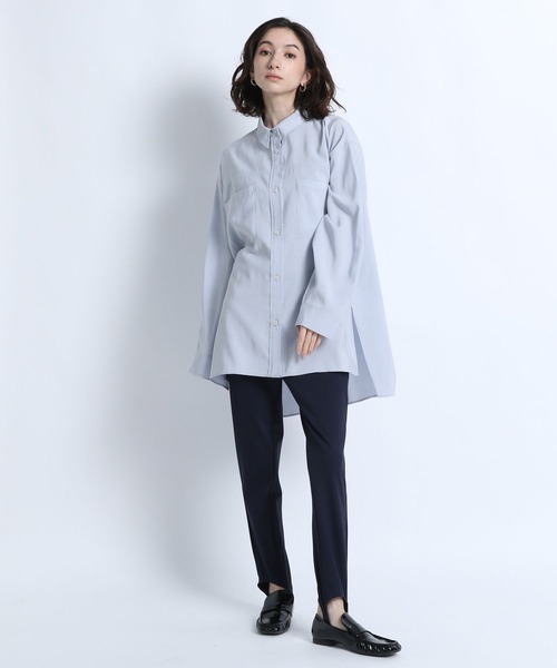eL（エル）の「【eL】Boxy Big Shirt /101911（シャツ/ブラウス・レディース・オフホワイト/サックスブルー・FREE）」の17枚目の写真