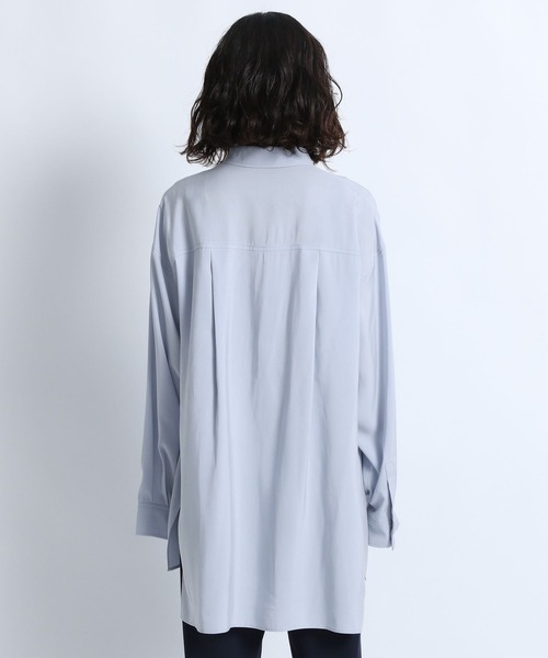 eL（エル）の「【eL】Boxy Big Shirt /101911（シャツ/ブラウス・レディース・オフホワイト/サックスブルー・FREE）」の21枚目の写真